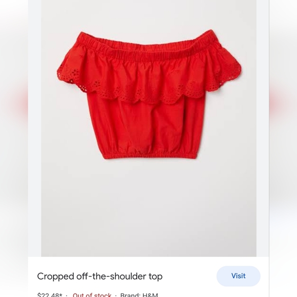 H&M crop top - Picture 5 of 5